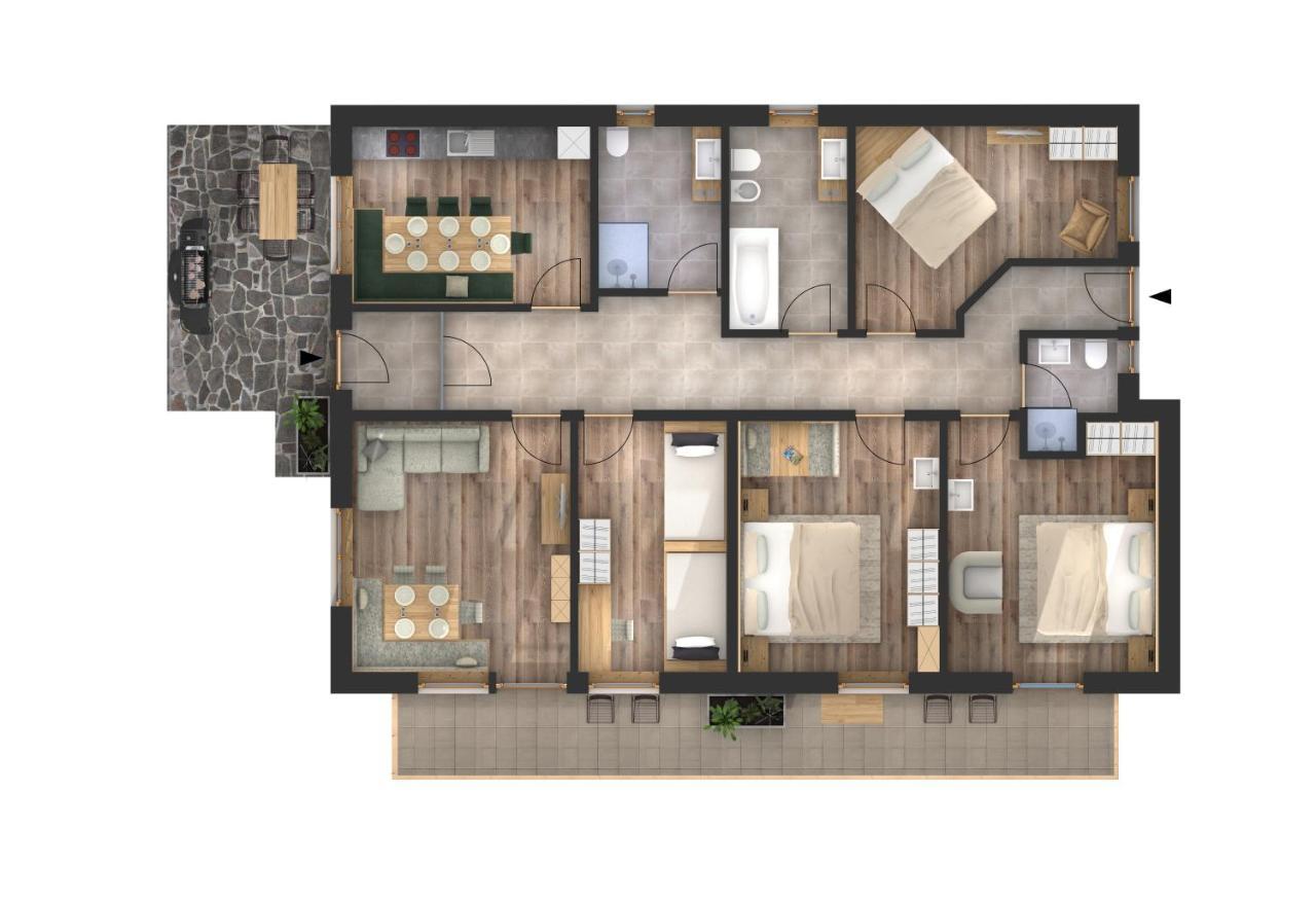 Apartments La Rives Santa Cristina Val Gardena المظهر الخارجي الصورة